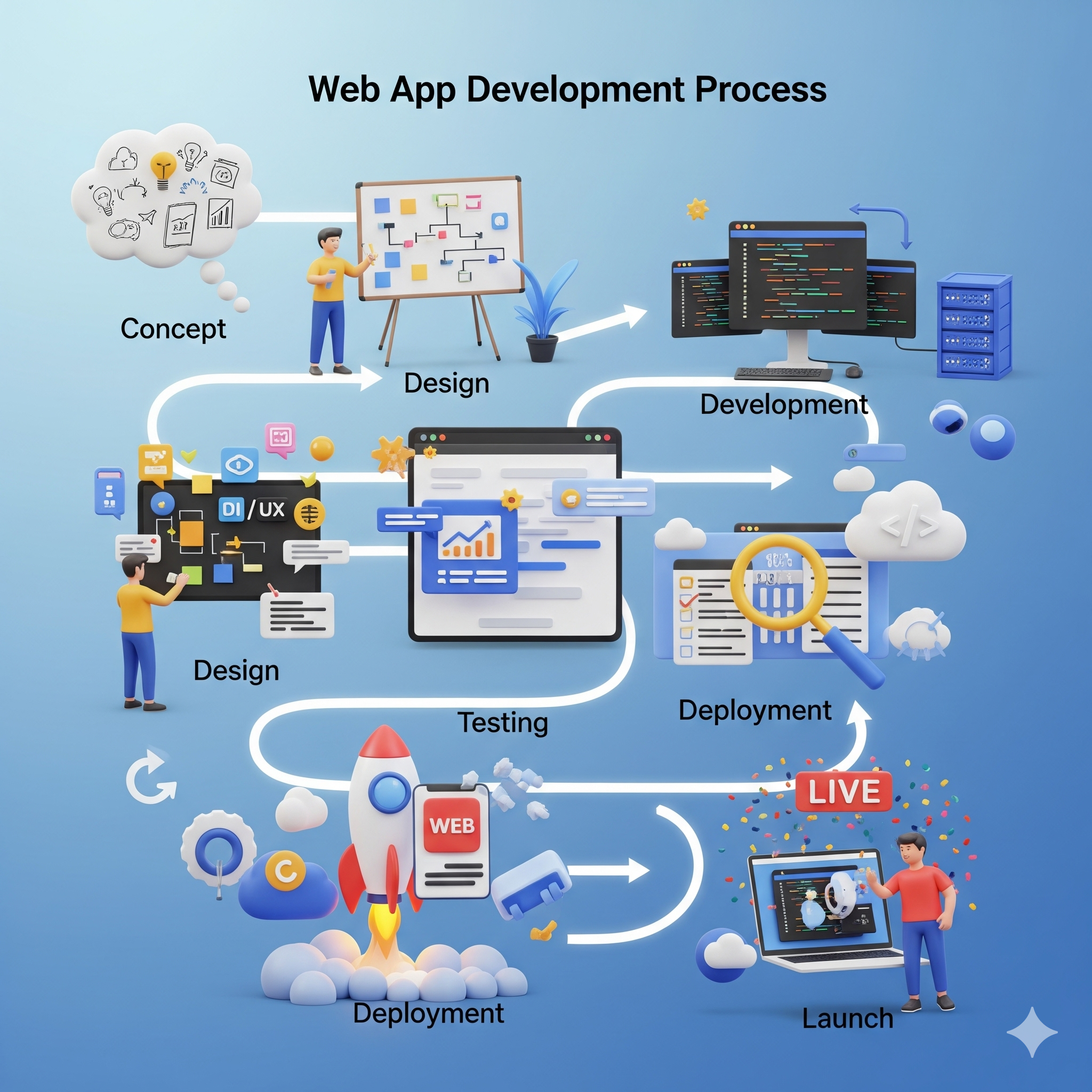 From Concept to Launch: Our Web App Development Process